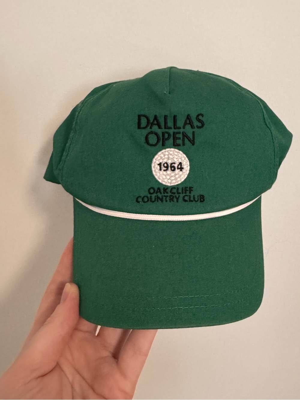 Vintage Dallas Open 1964 Oak Cliff Country Club Green Cap
